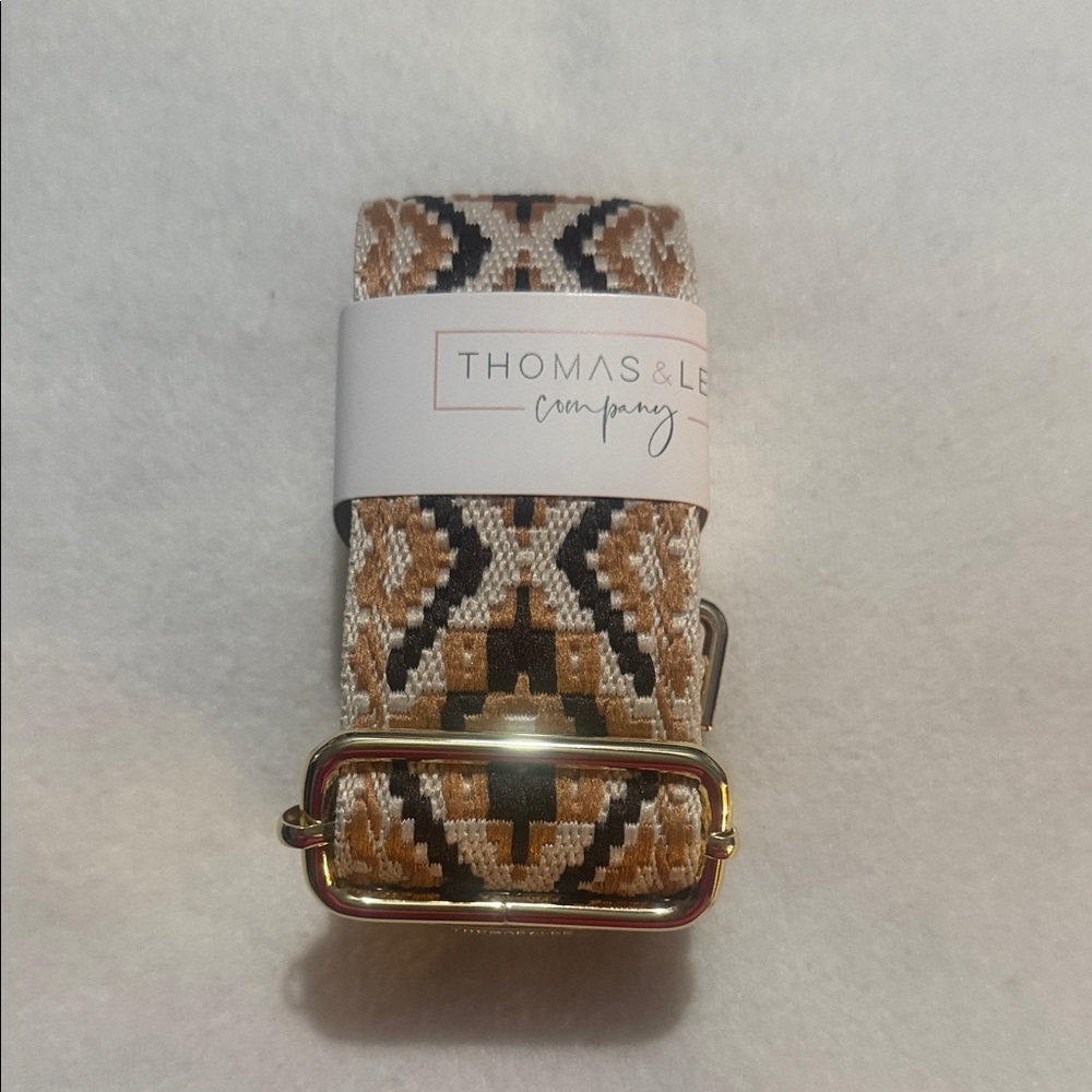Thomas & Lee brown Aztec purse belt